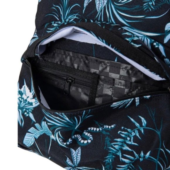 🎒SCHOOL SALE🎒Vans Old Skool H2O Backpack Black Flower Laptop Bag VN0A5E2S0ZB - Picture 5 of 10